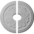 Ekena Millwork Emeryville Ceiling Medallion, Two Piece (Fits Canopies up to 3 1/2"), 16 7/8"OD x 3 1/2"ID x 5/8"P CM16ER2-03500